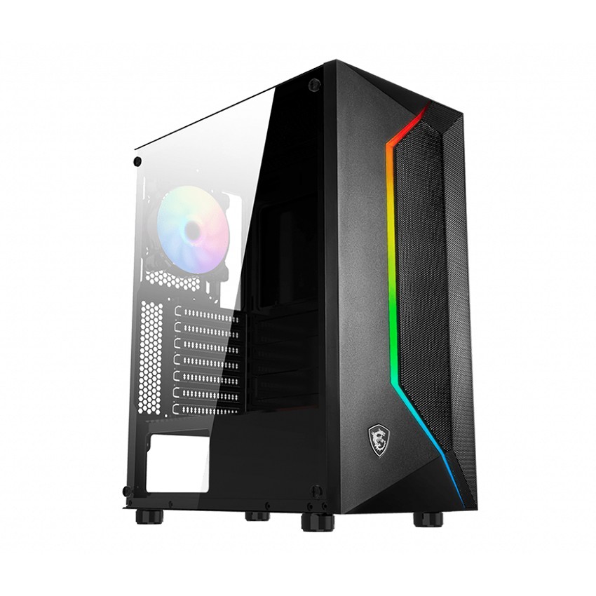 Vỏ Case Máy Tính MSI MAG VAMPIRIC 100R CHASSIS ( Mid Tower/Màu Đen/Led ARGB)