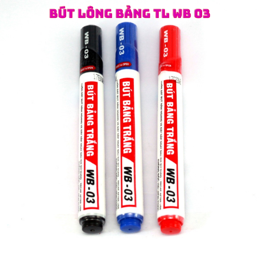 Bút lông bảng Thiên Long WB 03 viết lông bảng Đủ 3 Màu XANH-ĐỎ-ĐEN CAM KẾT CHÍNH HÃNG