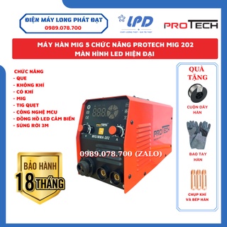 Máy hàn Mig 5 chức năng Protech MIG/MMA 202 dây hàn mig rời tiện lợi dễ sử dụng