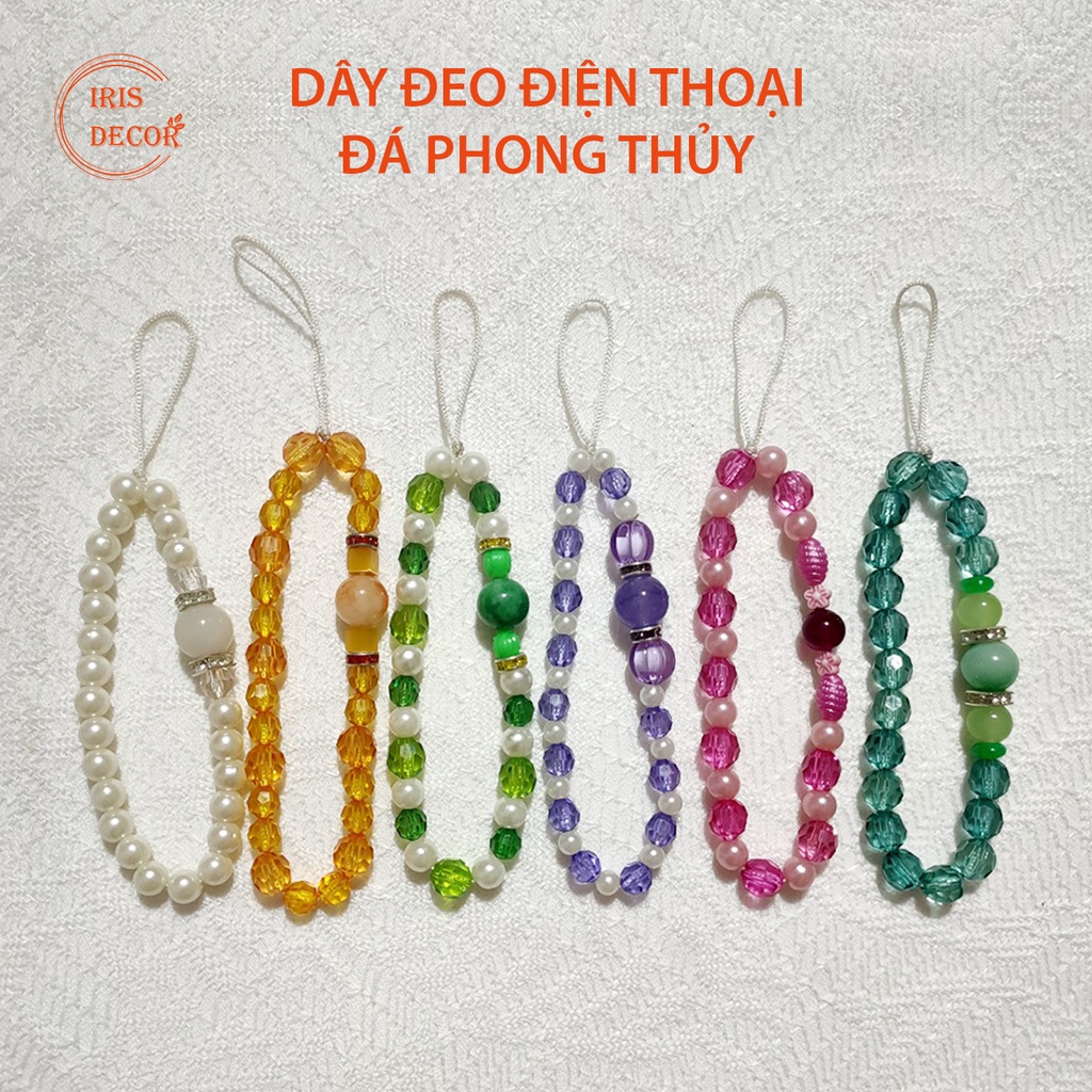 Dây Đeo Điện Thoại Đá Phong Thủy cho iPhone, Android, Oppo, Vivo, Huawei, Xiaomi, Redmi, Samsung