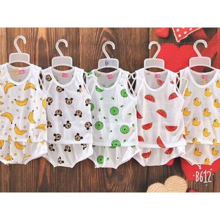 Set 5 áo sát nách thun lạnh thoáng mát cho bé từ 0-12kg