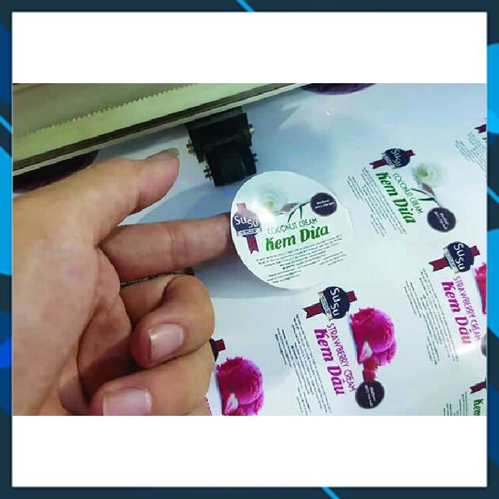 DECAL GIẤY COUCHE( IN MỰC DẦU VÀ LASER) CUỘN 0.30*500m