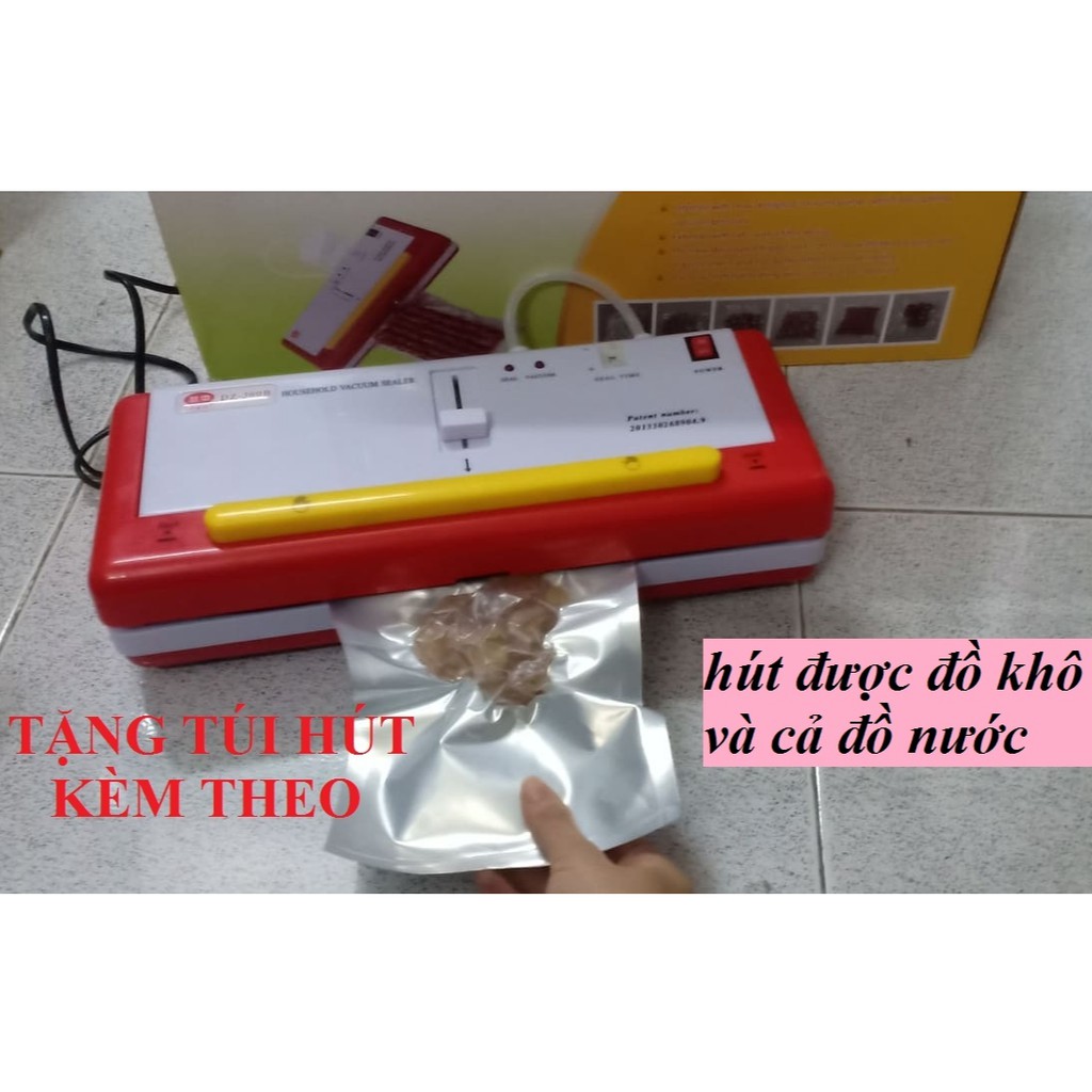 máy hút chân không DZ300B tặng kèm túi hút, máy hút được đồ khô và đồ nước- Máy hút chân không chính hãng không kén túi