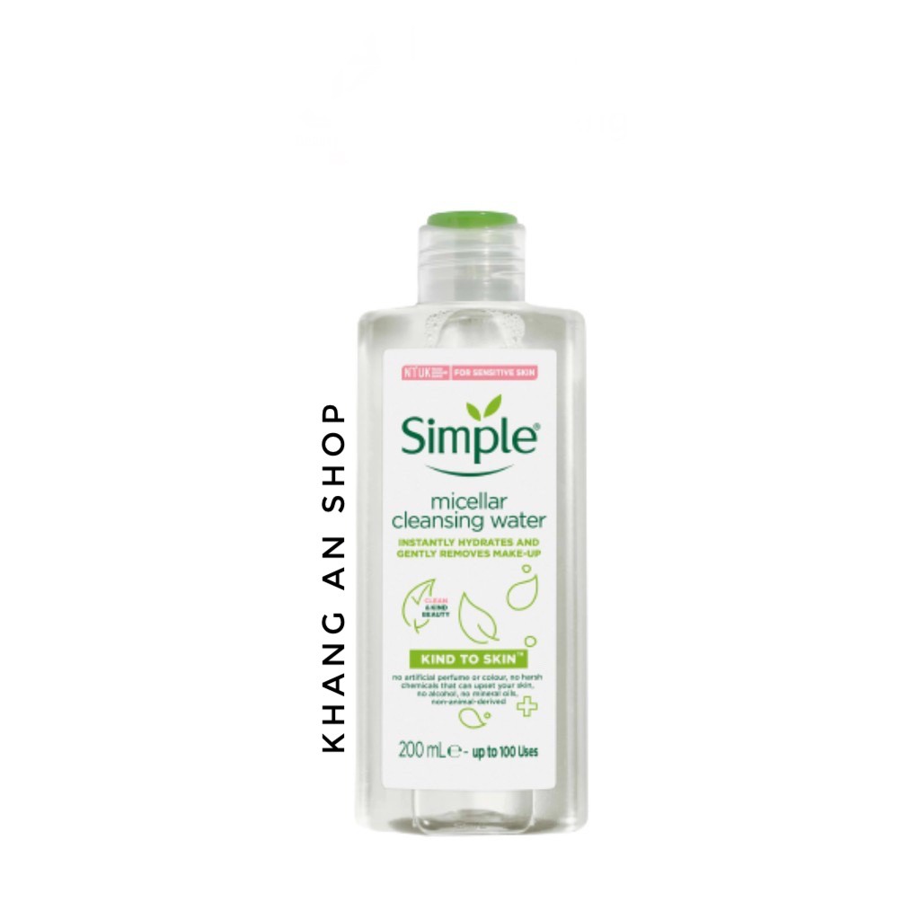 Nước tẩy trang Simple Kind to Skin Micellar Cleansing Water