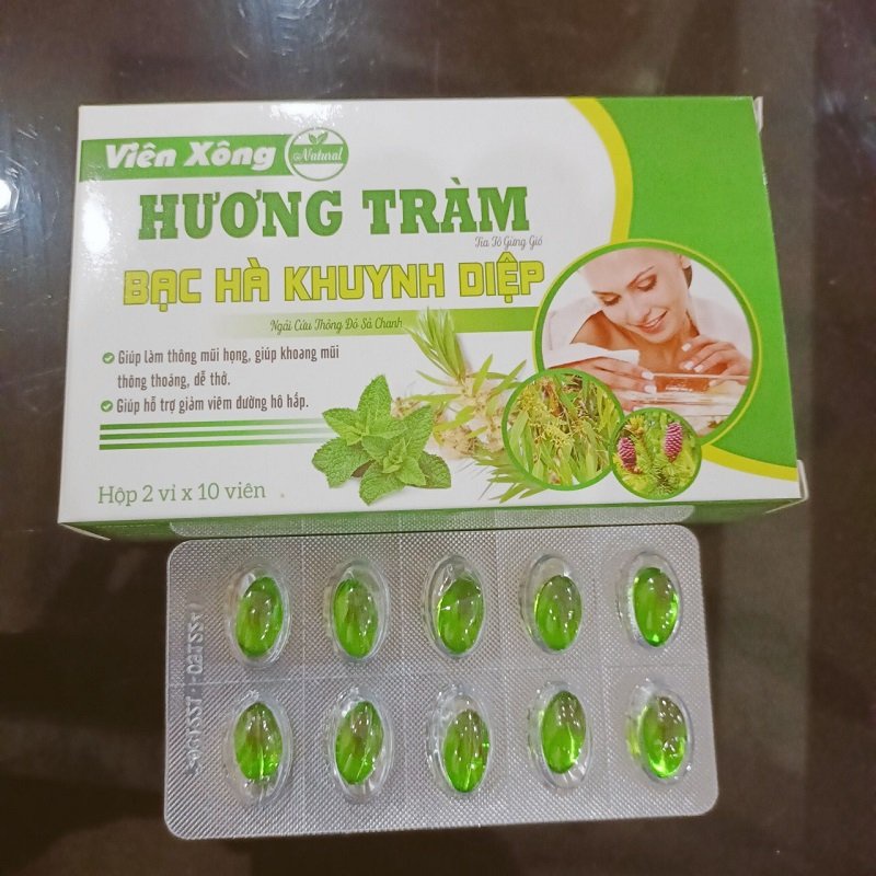 COMBO MÁY XÔNG MINI CẦM TAY VÀ 1 HỘP VIÊN XÔNG TINH DẦU