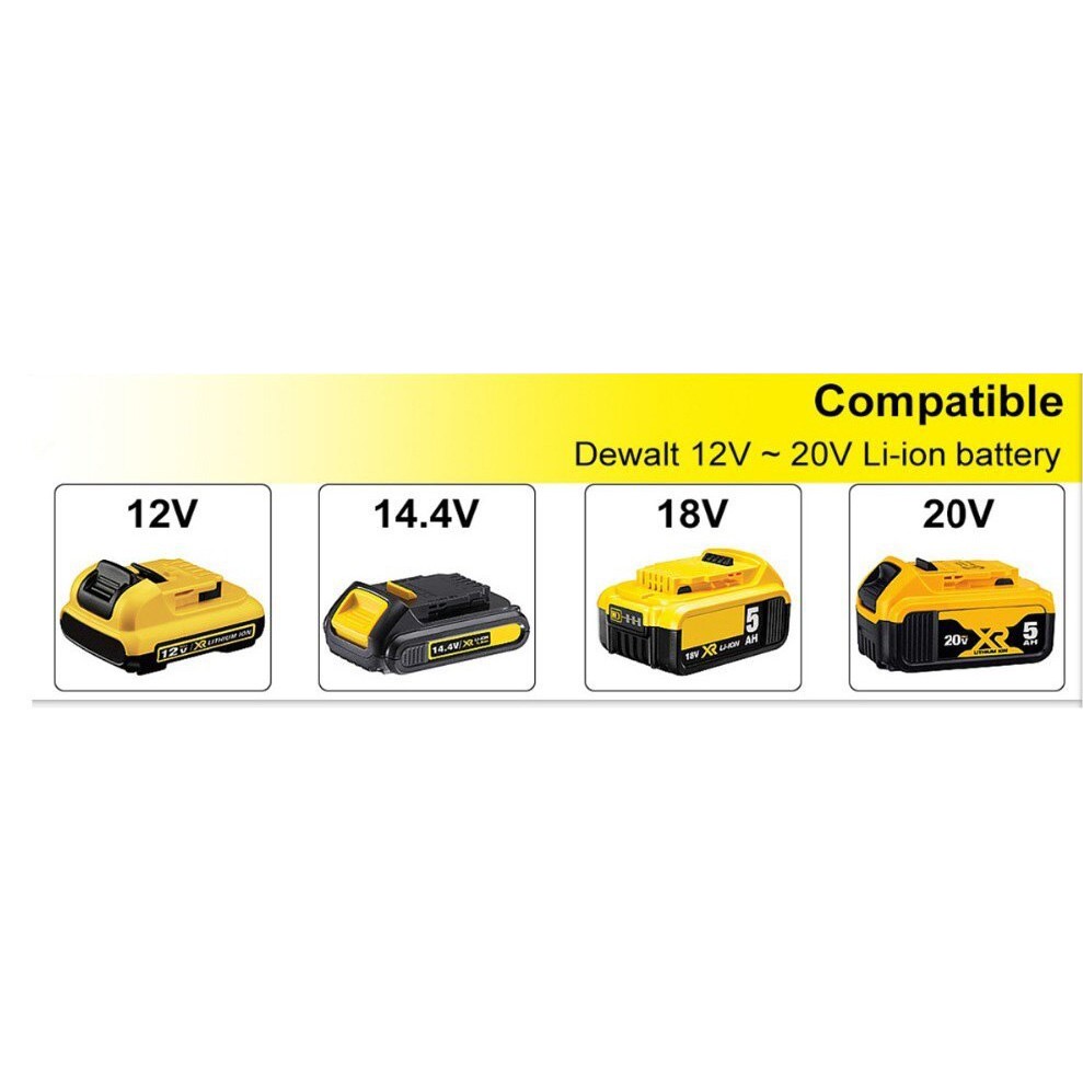 Bộ Sạc Pin DEWALT 10.8-18V DEWALT DCB112  | DIYTOOLSHOP - Chính Hãng