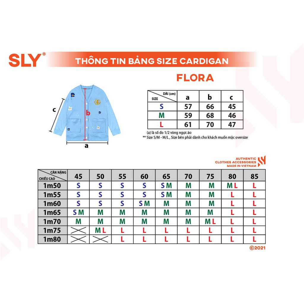 Áo Khoác Cardigan SLY Flora Vải Nỉ Chân Cua màu Xanh | WebRaoVat - webraovat.net.vn