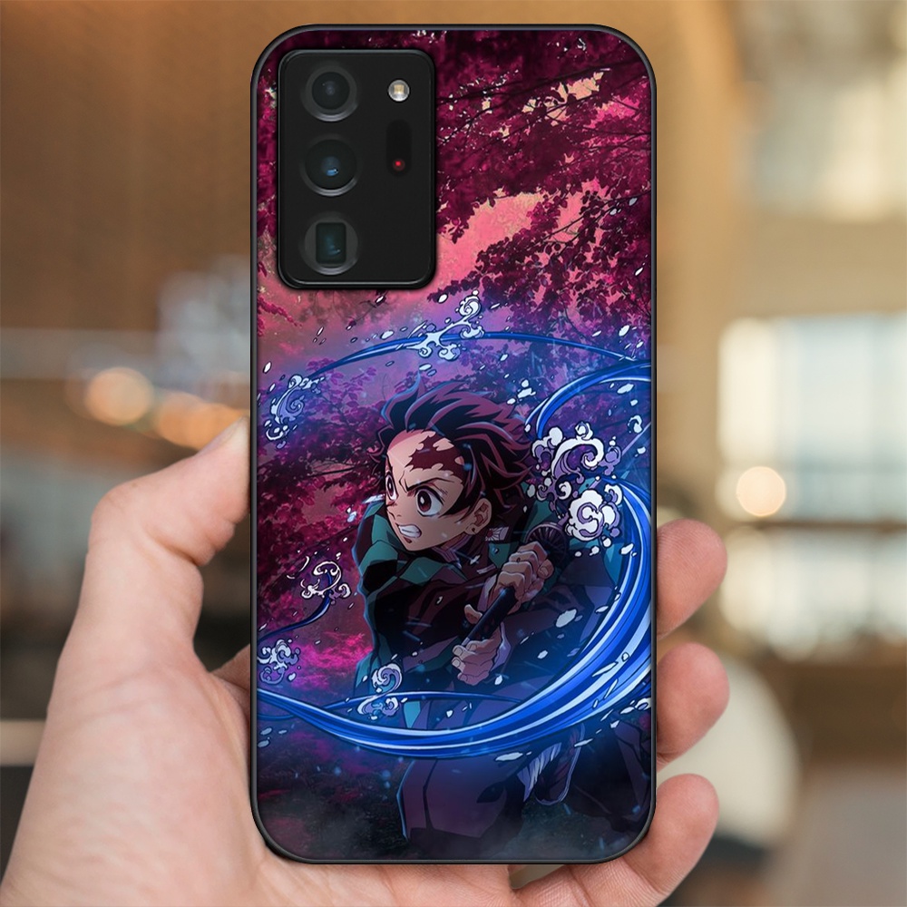 Ốp lưng Samsung Note 20 Ultra viền đen in hình Tanjiro Kimetsu No Yaiba