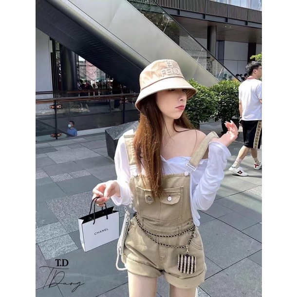🎄 Set quần yếm jean mix pull giấy siêu đẹp. Size S M | BigBuy360 - bigbuy360.vn