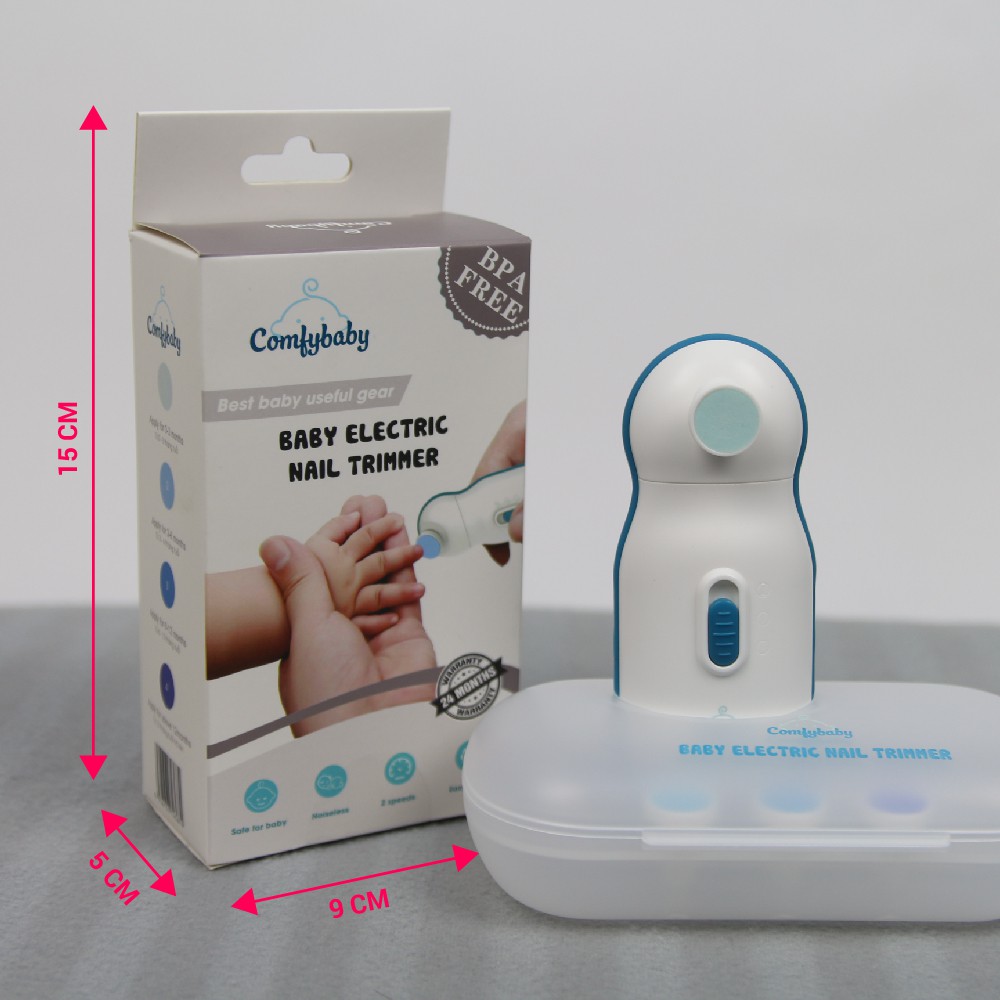 Máy dũa móng tay tự động cho trẻ Comfybaby ME4450, cắt móng tay an toàn cho bé, mài móng tay cho trẻ sơ sinh