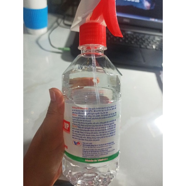 Cồn 70 Độ VP, Dung dịch sát khuẩn tay diệt khuẩn nhanh dạng vòi xịt 500ml