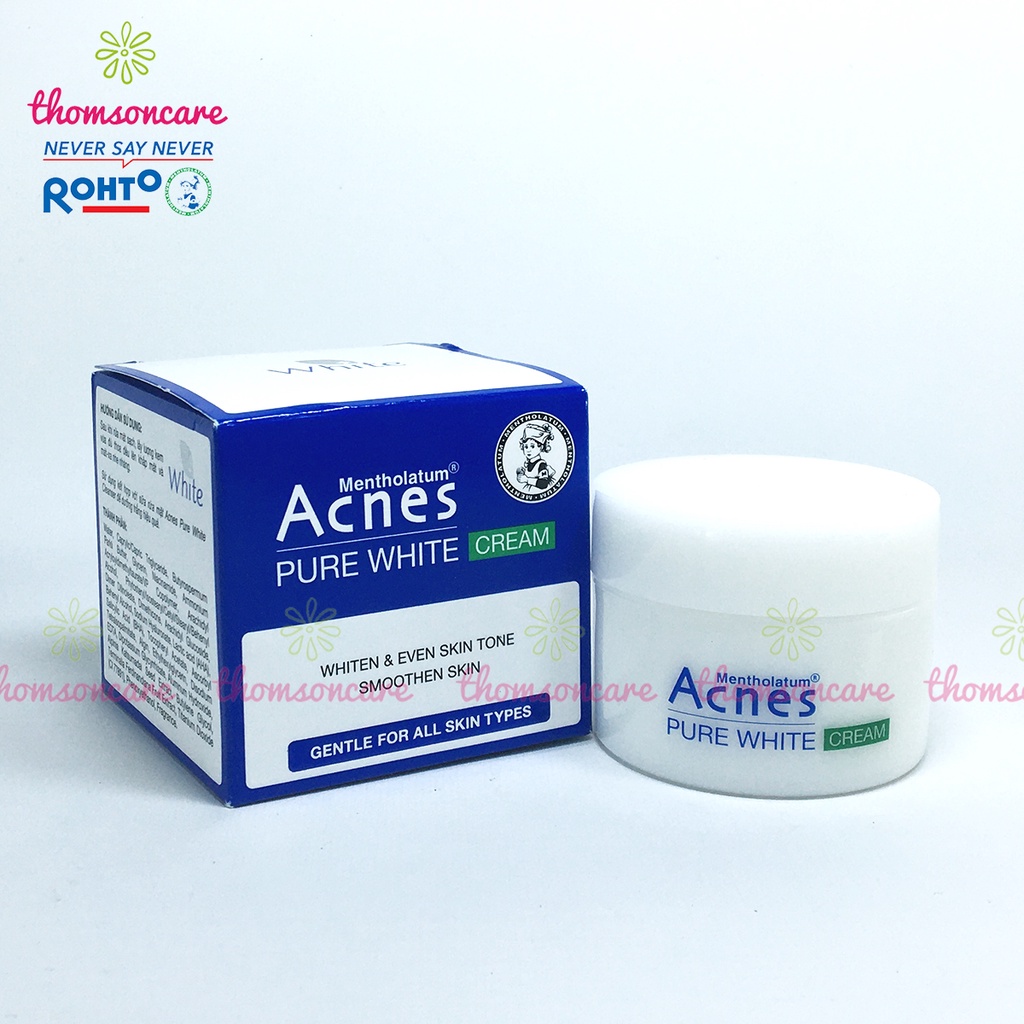 Kem dưỡng trắng da Acnes Pure White hũ 50g giảm thâm nám tàn nhang, giúp da tươi sáng