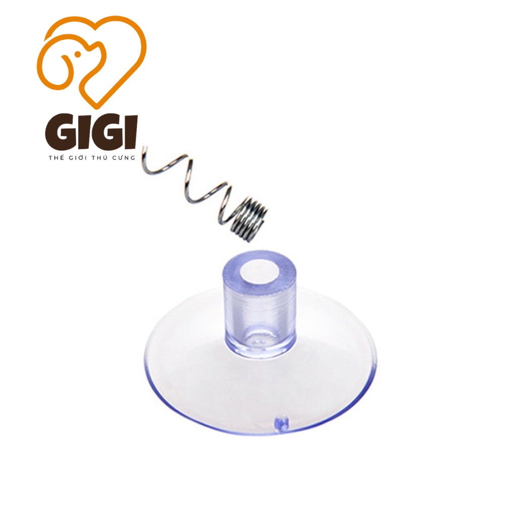 Đồ chơi lò xo có giác hút cho thú cưng chó mèo bằng thép và lông vũ giải trí vờn bắt dễ thương - GiGi Pet Shop