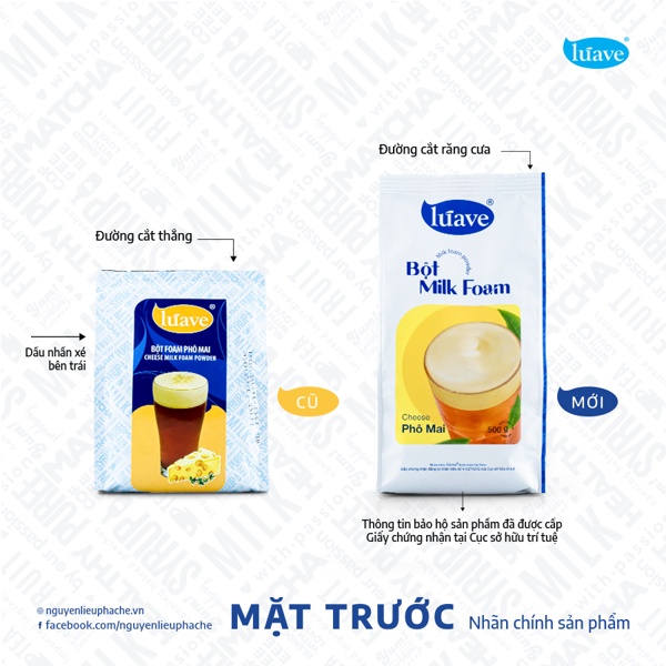 Bột Milk Foam Váng Sữa Luave Gói 500gr