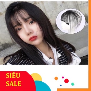 Mái Thưa 3D Tóc Thật 100% ❤️ Có Da Đầu Loại Dài Đẹp - Full Box ❤️ [VideoThật]