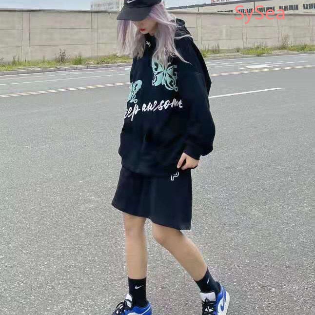 Áo Hoodie Oversize Thời Trang Mùa Thu Mỹ Dành Cho Nữ