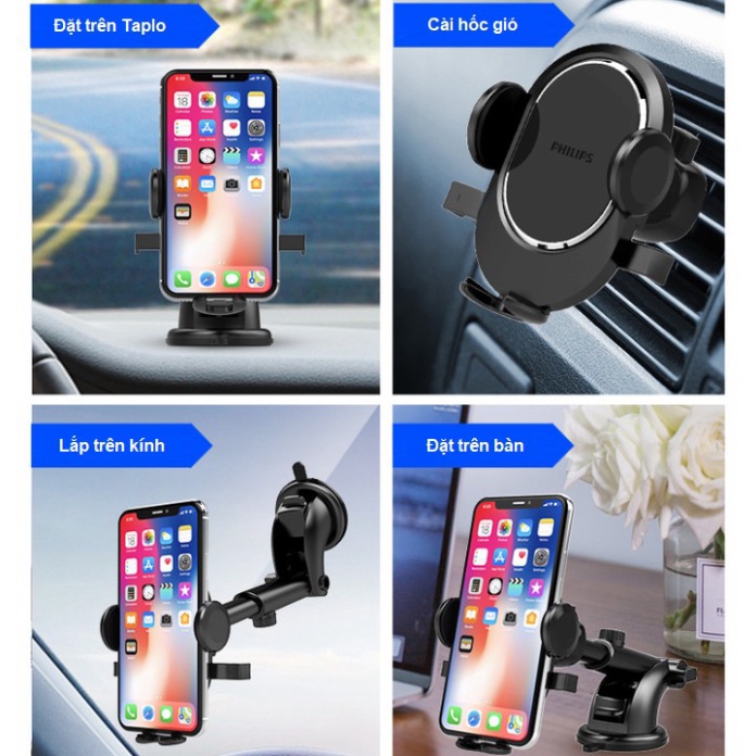 [Mã BMBAU50 giảm 50K đơn 150K] Sản Phẩm Giá đỡ điện thoại cao cấp DLK3421N 2 trong 1. Thương hiệu cao cấp Philips