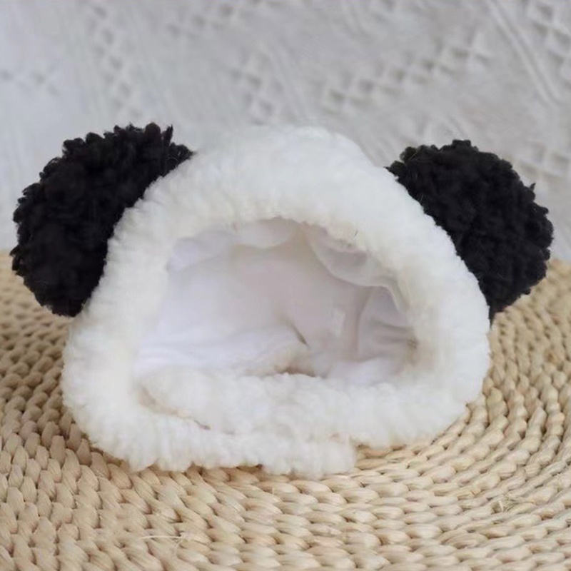 Mũ Len Hình Gấu Trúc Dễ Thương Cho Thú Cưng