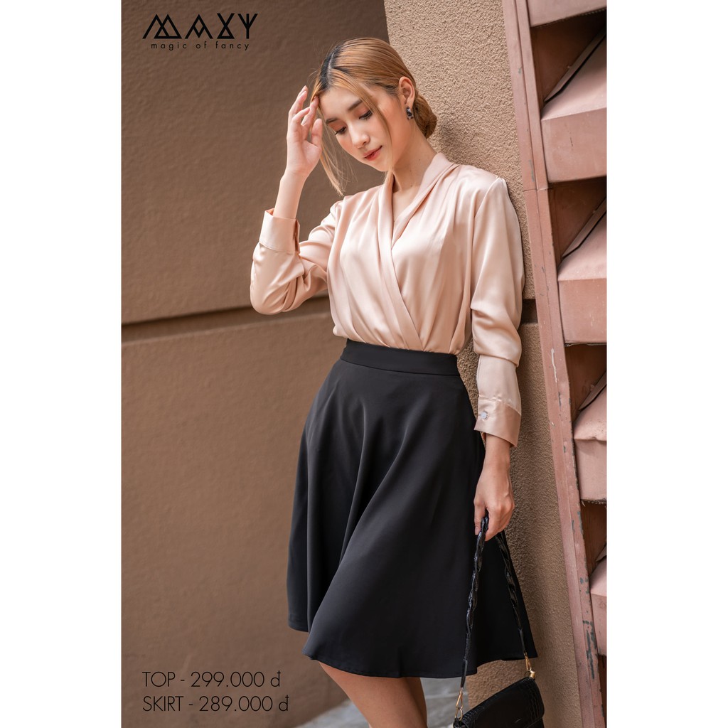Chân váy chữ a dáng dài bo thun sau lưng a line skirt Maxy workshop | BigBuy360 - bigbuy360.vn