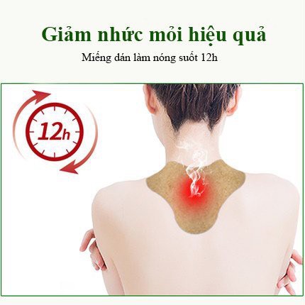 Miếng Dán Ngải Cứu Cổ Gáy Giảm Đau Cổ Vai Gáy, Thải Độc - Sp được làm từ thảo dược hoàn toàn tự nhiên an toàn tuyệt đối