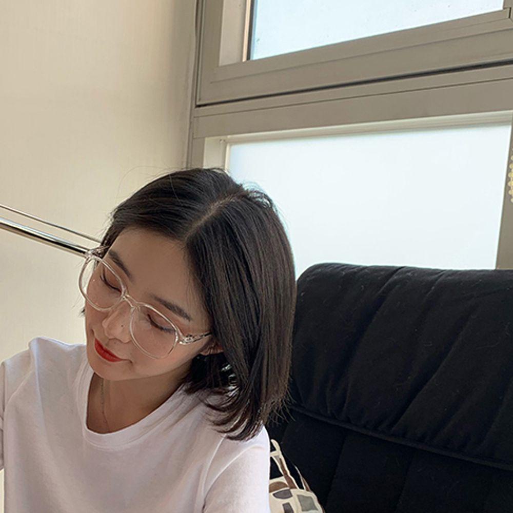 Kính Chống Ánh Sáng Xanh Hình Vuông Thời Trang Hàn Quốc