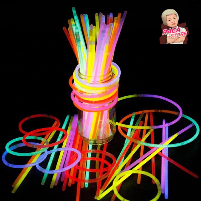 Que phát sáng vào ban đêm có thể làm vòng dạ quang lightstick kèm chốt nhựa