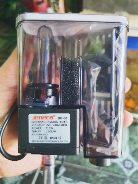 BỘ LỌC THÁC HÚT MẶT HỒ CÁ THỦY SINH FILTER XP03 2.5W 160L-H JENECA