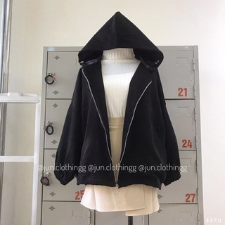 áo khoác babydoll nhung lì 3370