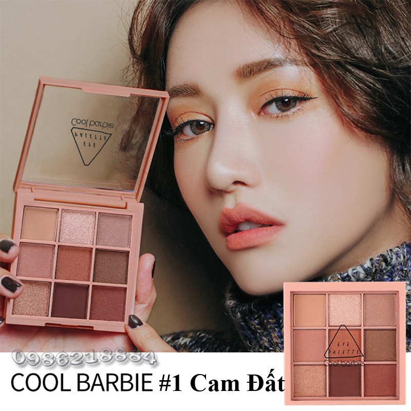 Bảng phấn mắt Coolbarbie Eye Palette tông cam đất cam đào ph62