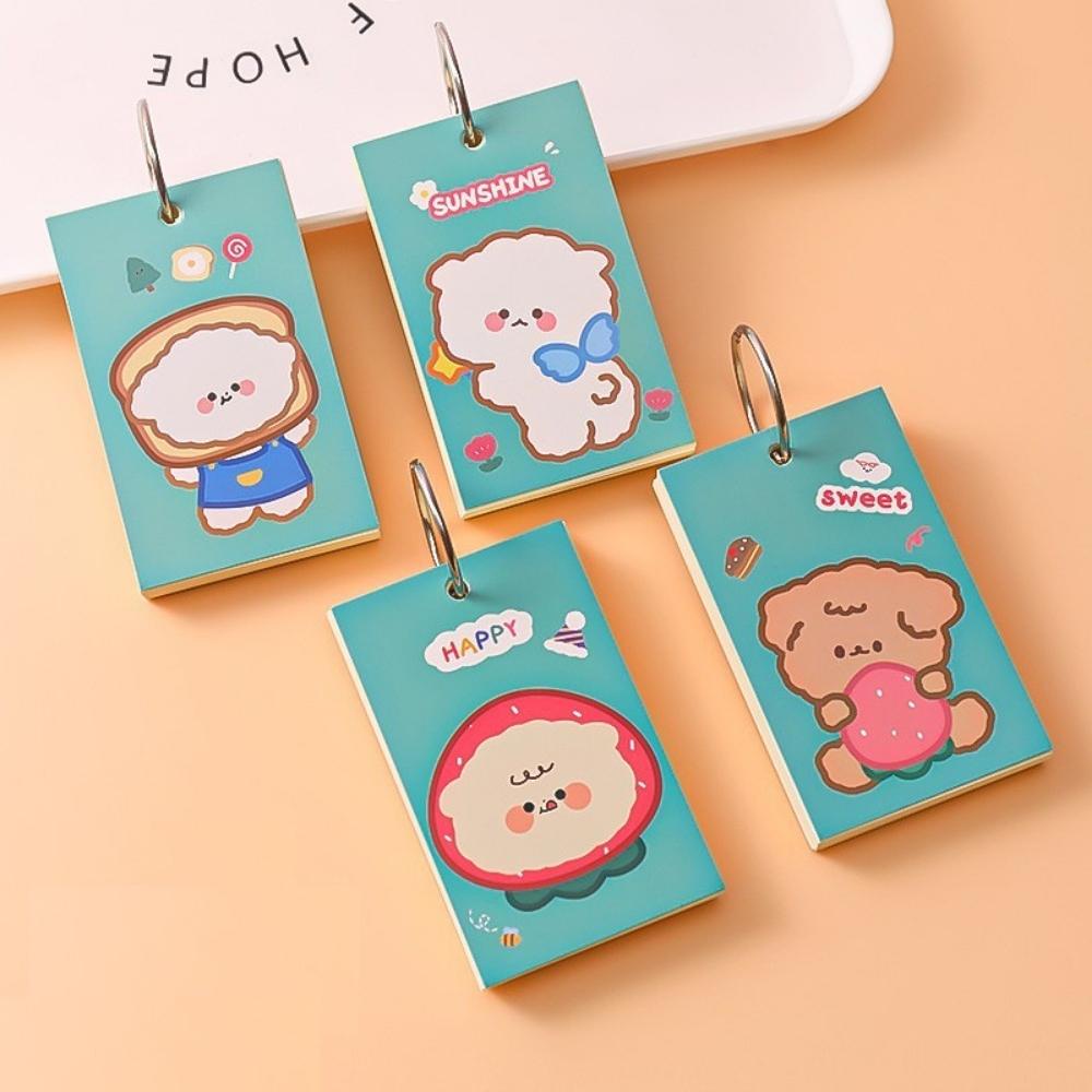 Flashcard Giấy ghi chú Còng hoạt hình nhiều mẫu Pison, giấy note 80 tờ 9*5.5cm – 1 tệp