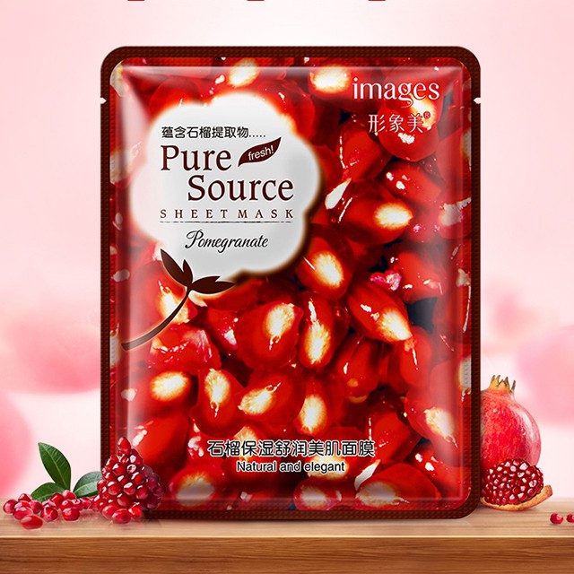 Mặt nạ giữ ẩm làm sáng da Pure Source-images ( 1 miếng)