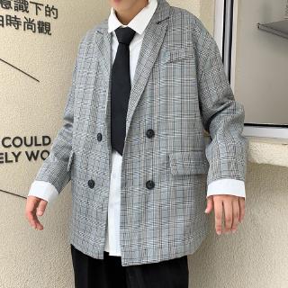 Áo khoác blazer kẻ sọc caro cho nam