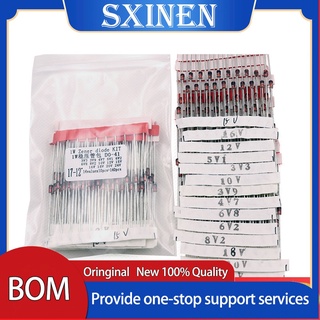 Set 2500 đi ốt zener 1w do-41 3v 3v3 3v6 4v3 4v7 5v1 5v6 6v2 6v8 7v5 8v2 10v 12v 15v 16v 18v 20v 22v 24v 30v 33v
