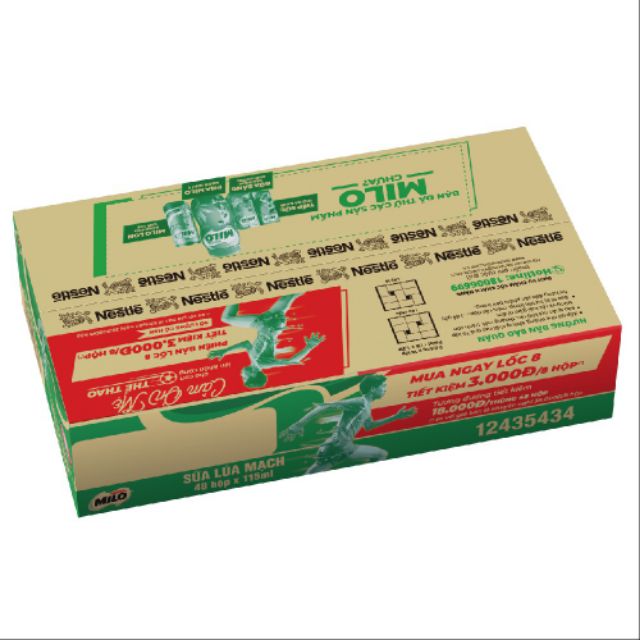 1 thùng Sữa Milo 110 ml(6 lốc 48 hộp)