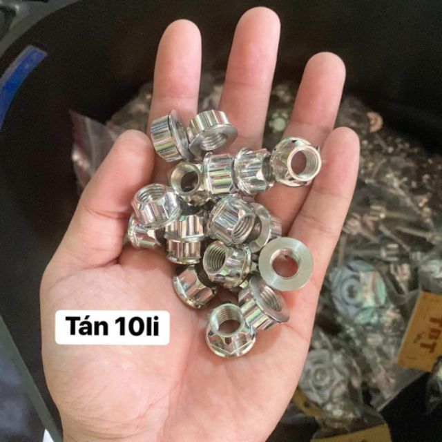 Bộ 4c tán 10li TBT đầu hở chất liệu inox 304 gắn cùi dĩa winner sonic winnerX