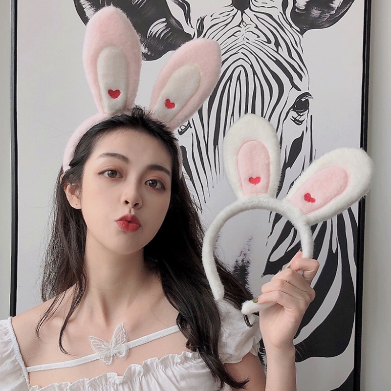 Băng đô rửa mặt hình tai thỏ dễ thương phong cách Hàn Quốc cho nữ