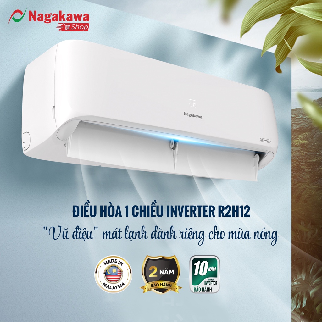 Điều hòa/ Máy lạnh 1 chiều Inverter 9000BTU (1Hp) NIS-C09R2H12 - Bảo hành máy nén 10 năm