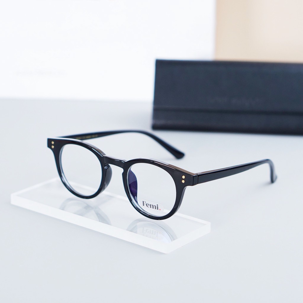 Gọng kính cận tròn Femi Emma chính hãng mắt kính chống tia UV | BigBuy360 - bigbuy360.vn