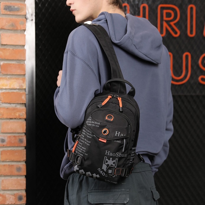 Balo mini chống nước Haoshuai Aolang Black A5122
