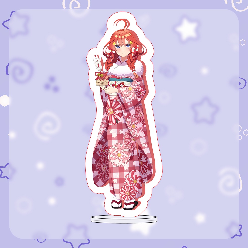 Mô hình nhân vật Gotoubun No Hanayome ver KIMONO MÙA ĐÔNG standee Nhà Có Năm Nàng Dâu anime chibi mica acrylic