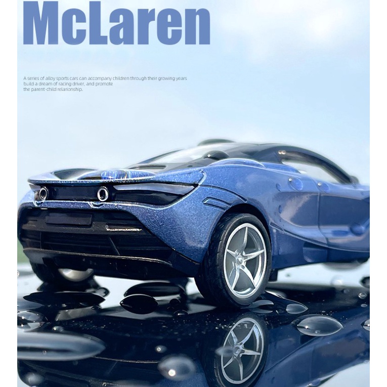 Mô hình xe kim loại cho bé Mclaren 720S tỷ lệ 1:36