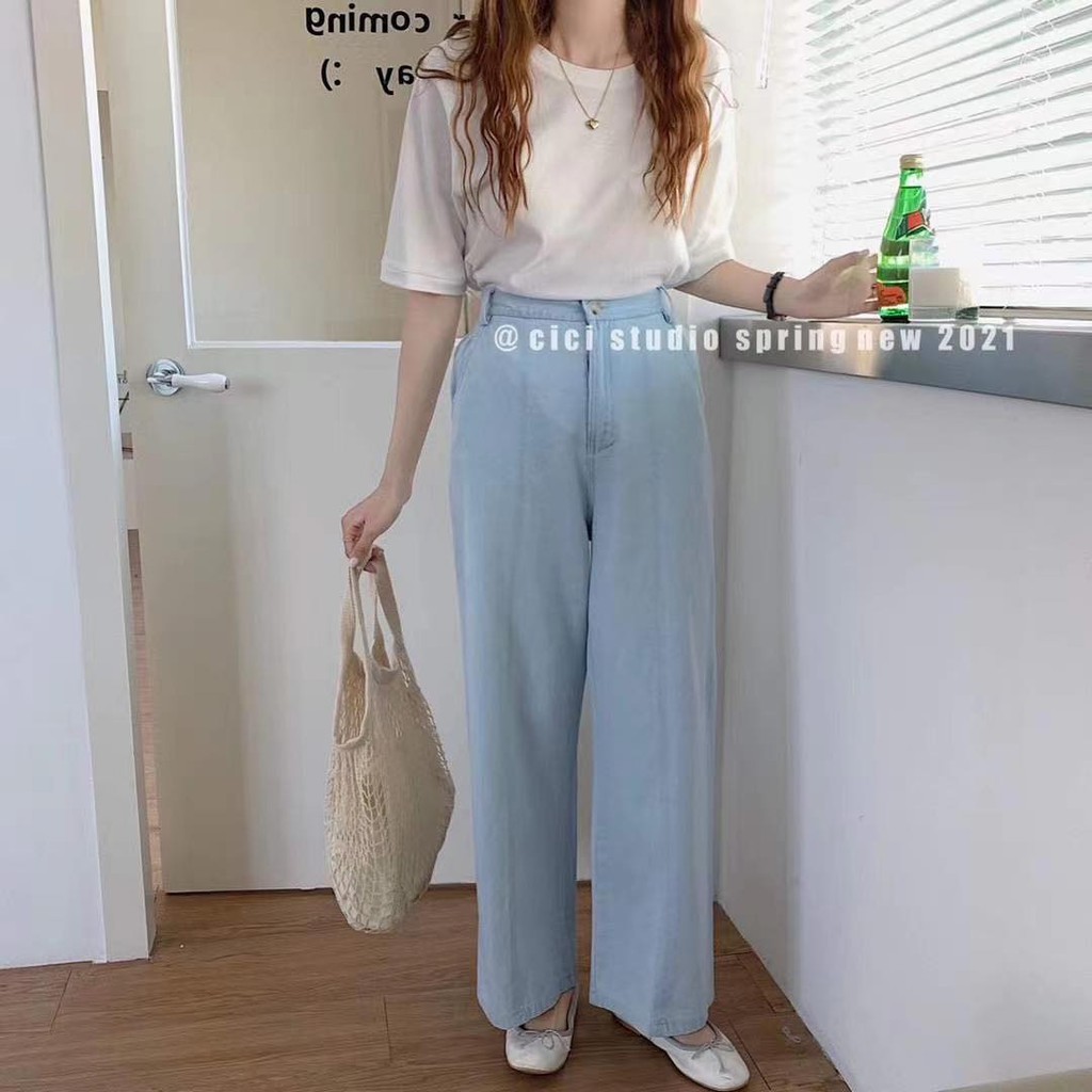 QUẦN SUÔNG TRƠN GÂN TRƯỚC QS852