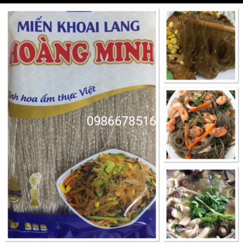 Miến khoai lang Hoàng Minh gói 300g  công nghệ Hàn quốc eat clean ăn kiêng giảm cân dai ngon đặc biêt gói300g