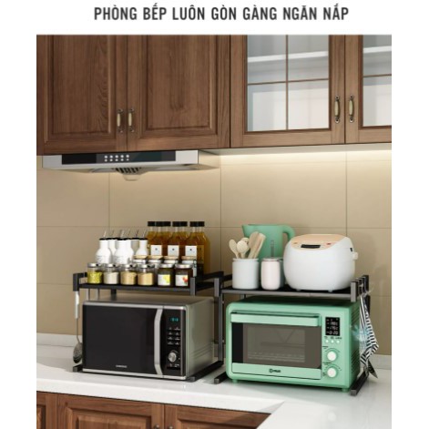 Kệ Lò Vi Sóng, Nồi Cơm Điện ⚡ĐA NĂNG, KHUNG THÉP SƠN TĨNH ĐIỆN ⚡ kệ chắc chắn, chịu lực tốt | BigBuy360 - bigbuy360.vn
