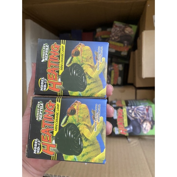 Đèn sưởi đêm mini - đèn sưởi sứ mini cho bò sát thú cưng Nomoy Pet