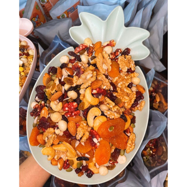 MIX NUTS 500GR- 11 Loại Hạt Dinh Dưỡng Siêu Chất Lượng Giảm Cân Tăng Cân