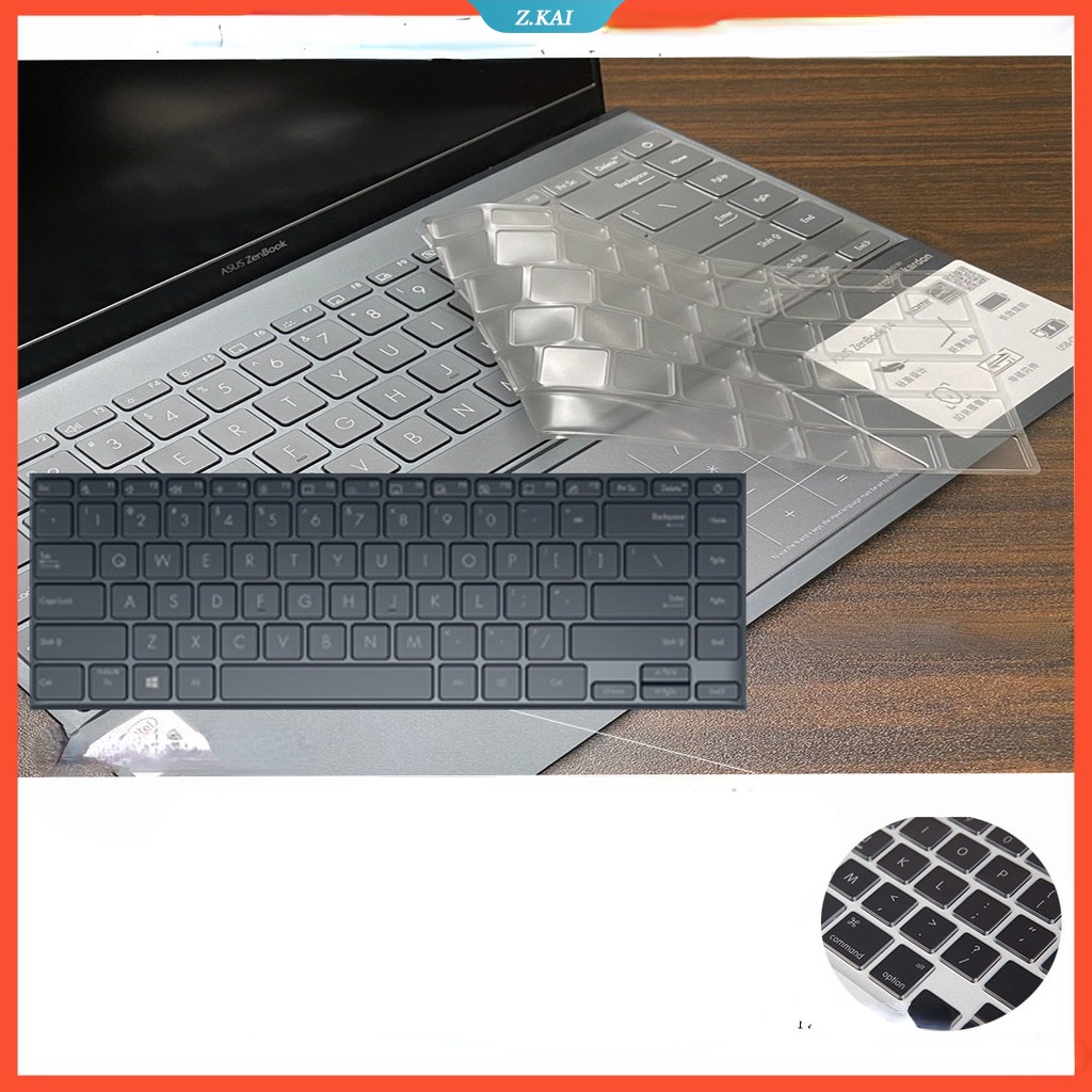 Miếng Dán Bảo Vệ Bàn Phím Laptop ASUS zenbook 14 UX425E UX425 UX425JA ux425ea 14 Inch Bằng Silicon Chống Thấm Nước