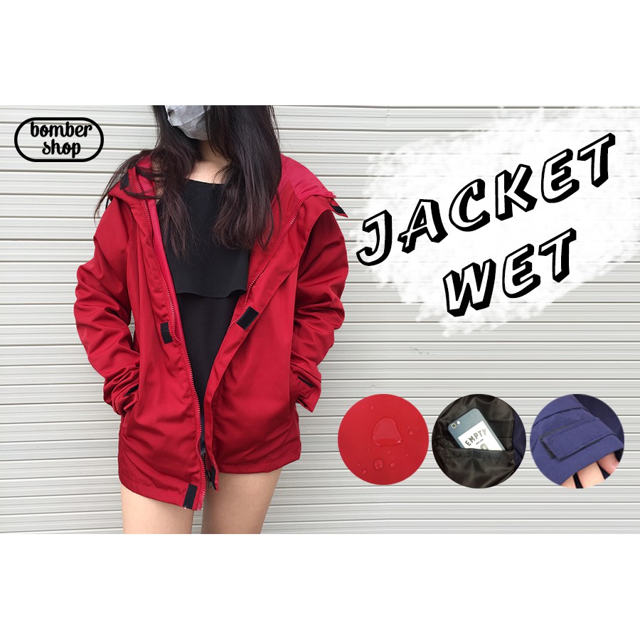 Jacket Wet ÁO KHOÁC DÙ 2 LỚP CHỐNG NƯỚC