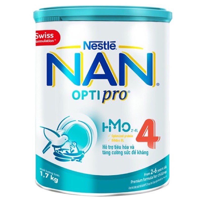 Sữa NAN HMO Optipro số 4 - 1.6kg 2-6 tuổi - Date mới