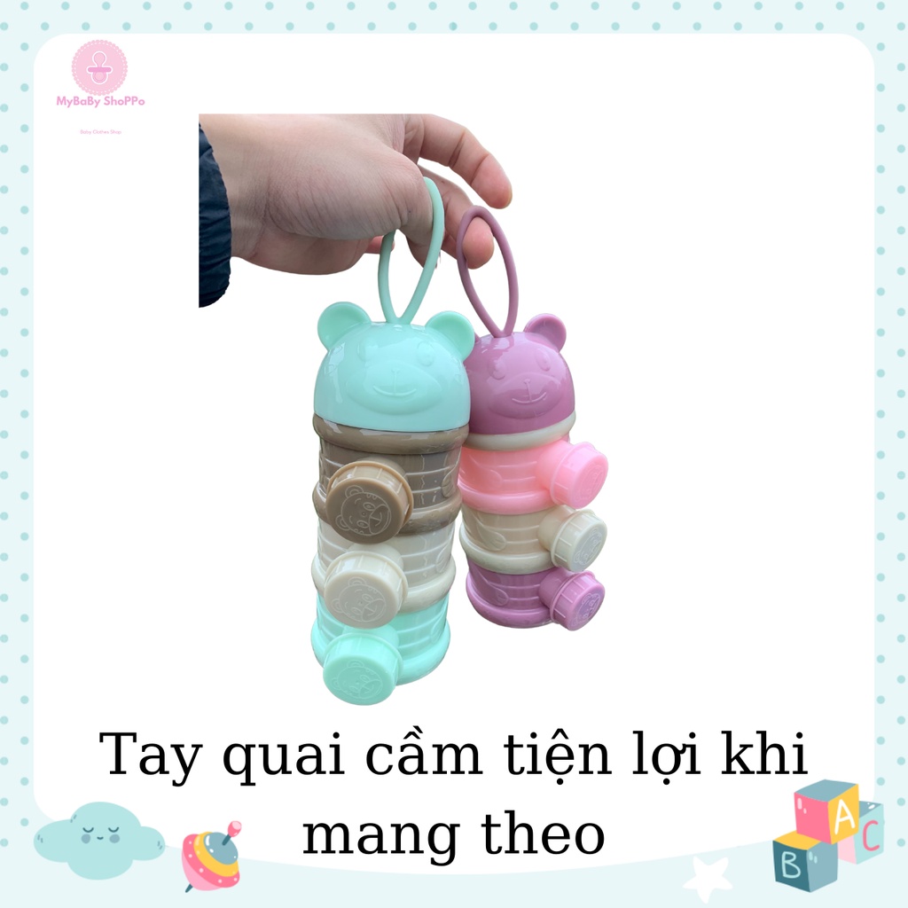 Hộp Chia Sữa 3 Tầng Cho Bé